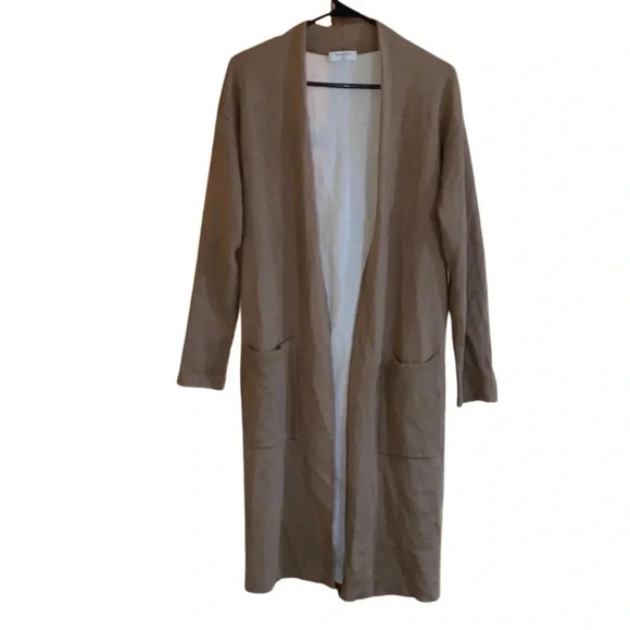 Aritzia Babaton Lance Longline Wool Blend Open Cardigan Camel Size XS - Picture 5 of 10